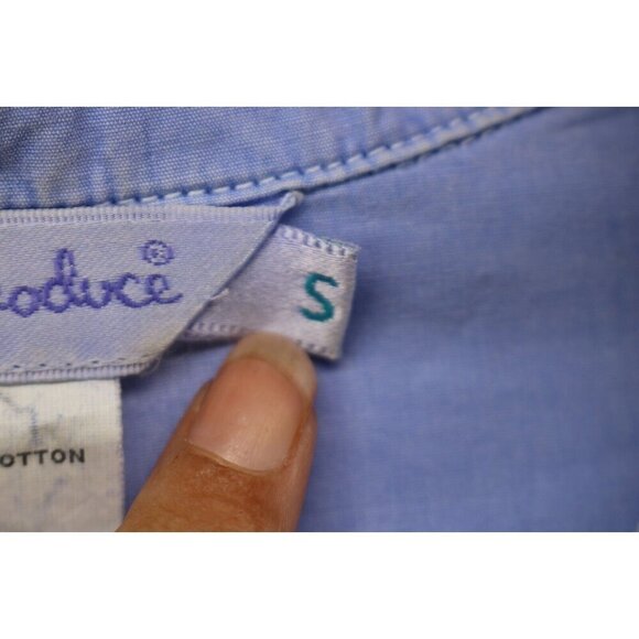 Fresh Produce Long Sleeve Button-Up Shirt-Size Small-Pockets - Picture 7 of 11